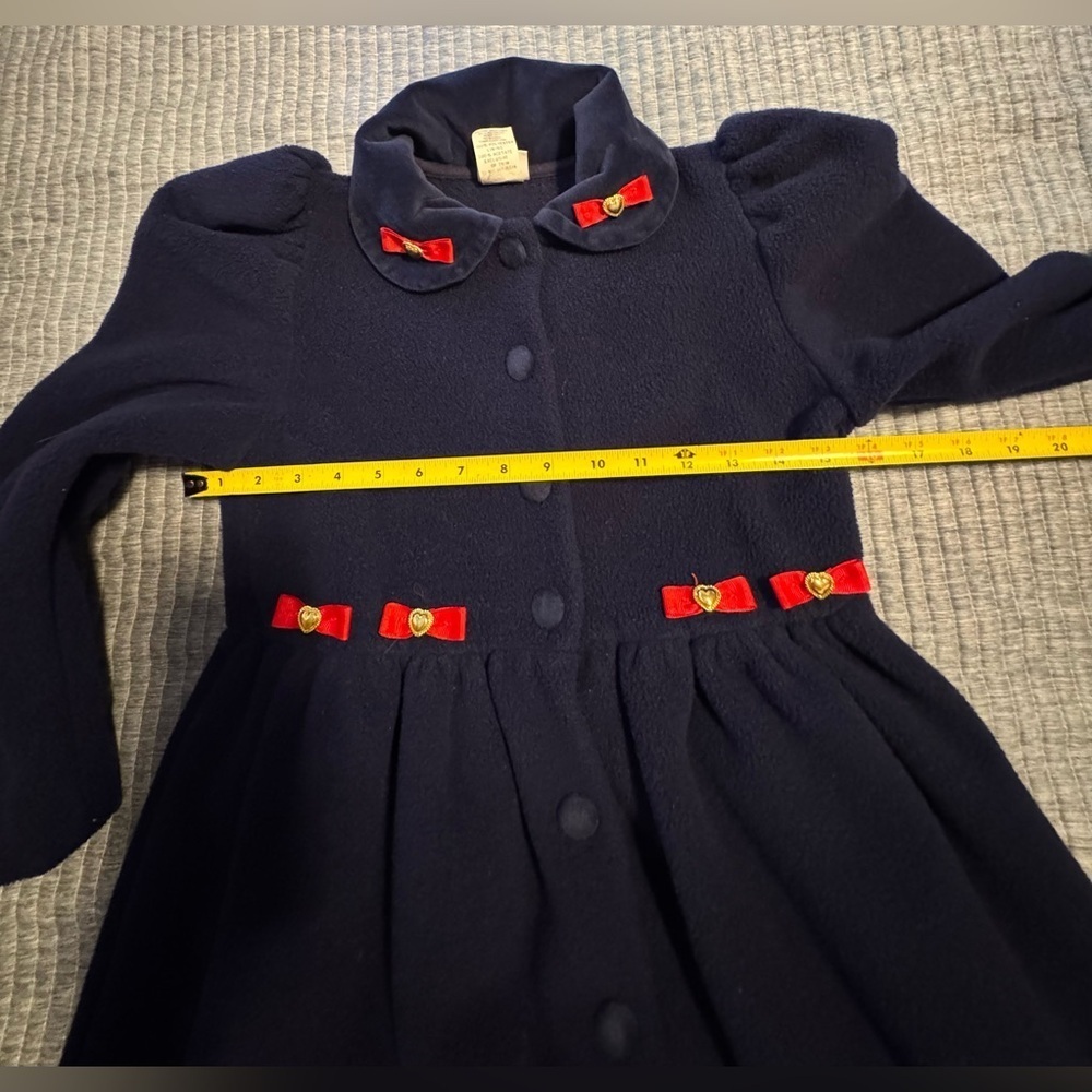 Vintage USA Hartstrings Navy Pea Coat with Red Accents - Picture 9 of 10